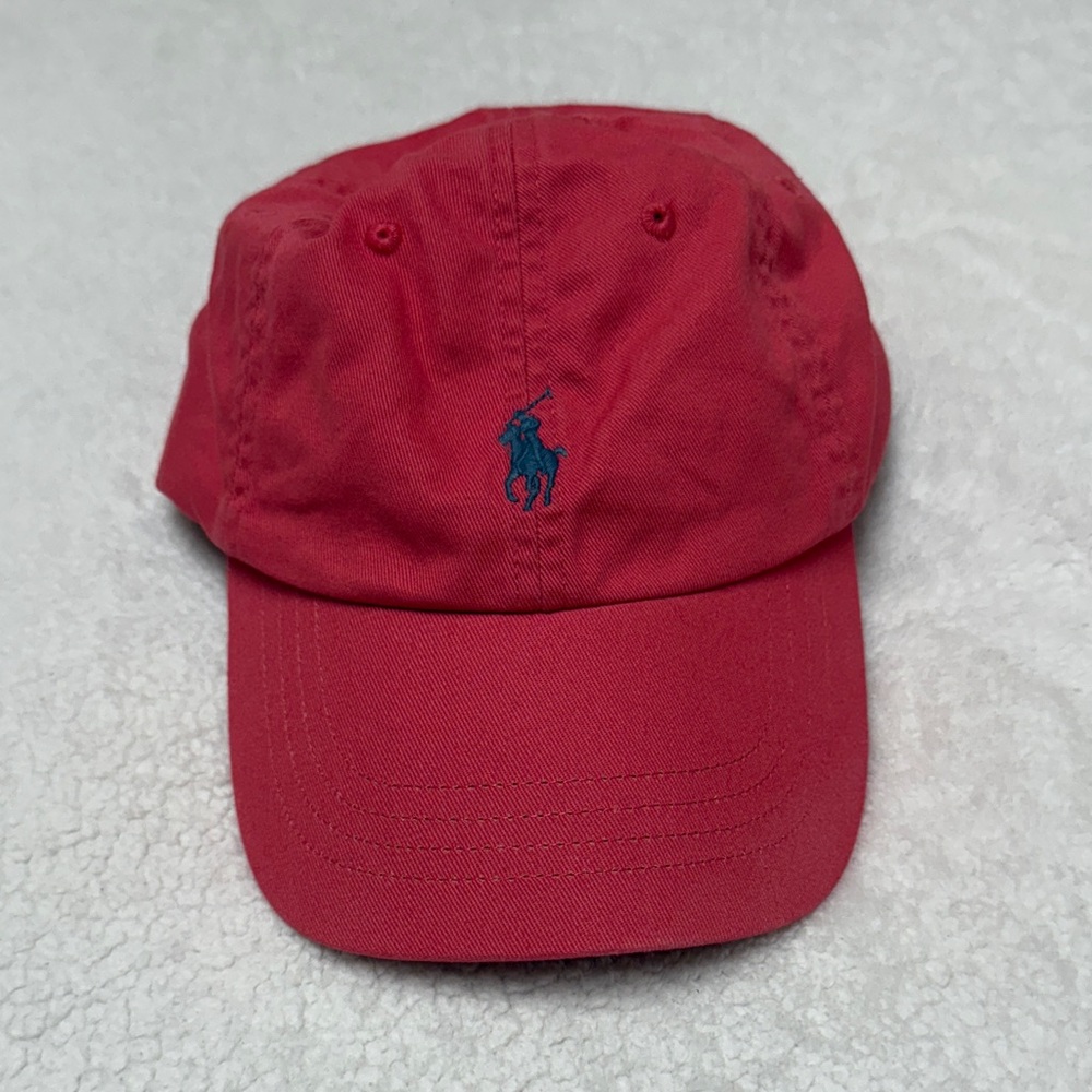 Red and navy polo Ralph Lauren baseball hat